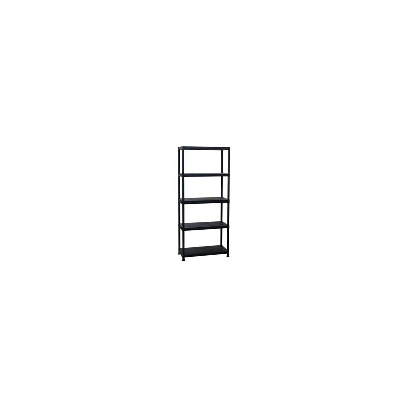 foto del prodotto toomax scaffale universal 84 5 per interni con 5 ripiani nero art.133 cm.80x40x180h.