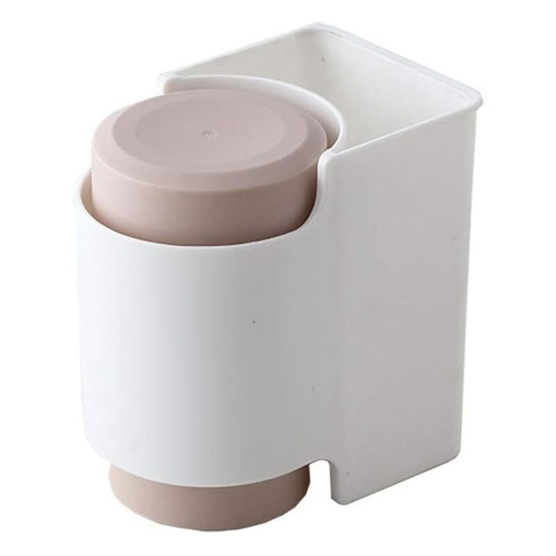 foto del prodotto toothbrush box, toothpaste storage rack, hanging strong adsorption mouthwash cup color pink 