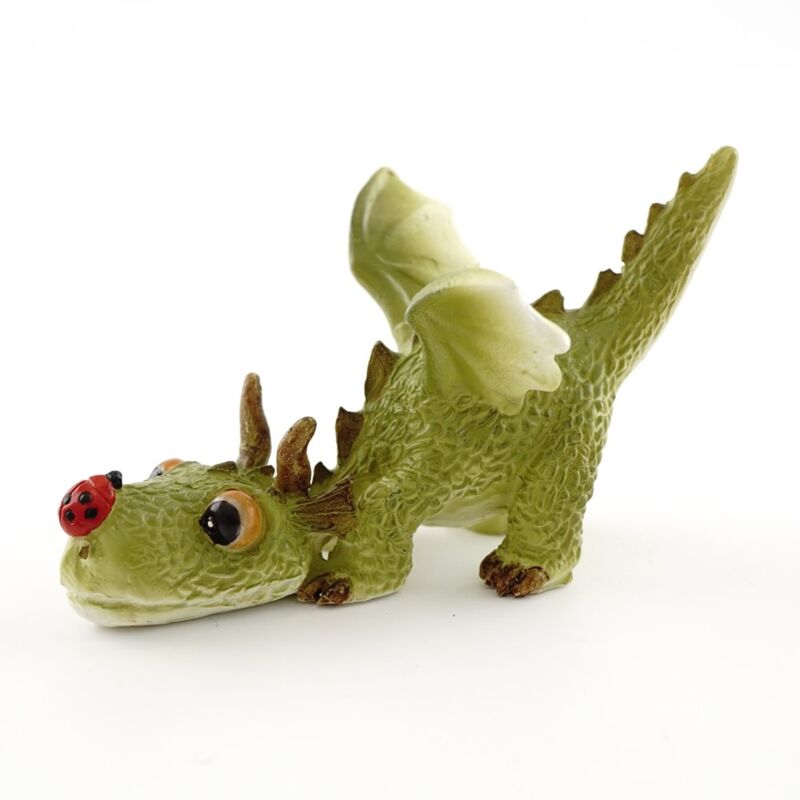 foto del prodotto top collezione 4414 miniature fairy garden terrario mini dragon giocare con coccinella statue, small