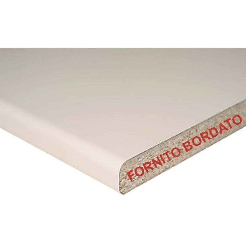 foto del prodotto top cucina forato per lavello destro colore avorio 180x60x3.8h cm