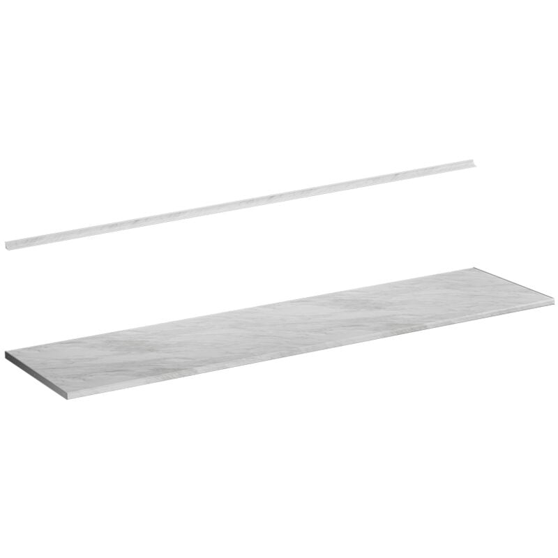 foto del prodotto top cucina r line, marmo bianco, 240 cm vicco