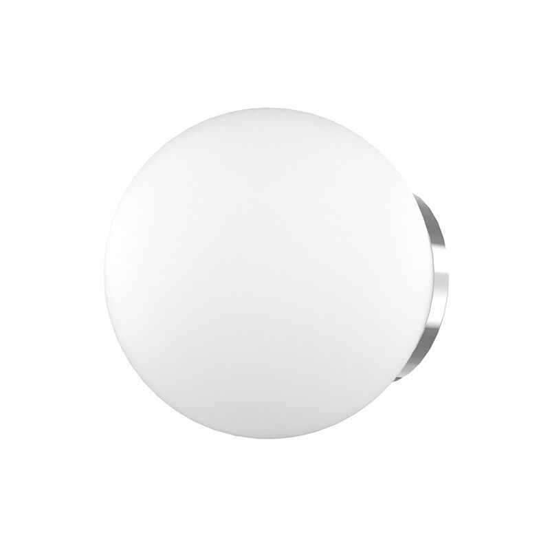 foto del prodotto top light applique contemporanea mars metallo cromo vetro bianco 1 luce e27