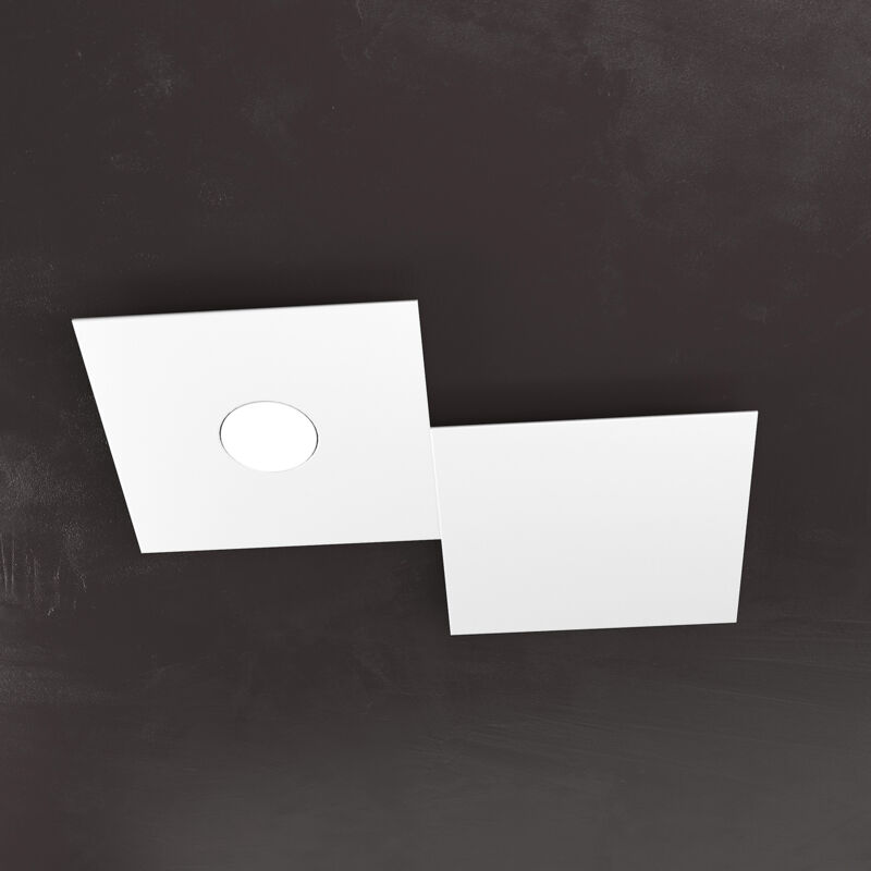 foto del prodotto top light applique moderna 2 moduli eccentric metallo bianco 1 luce gx53