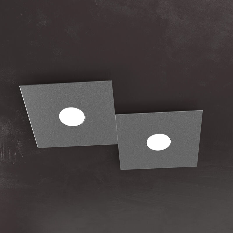 foto del prodotto top light applique moderna eccentric metallo antracite 2 luci gx53