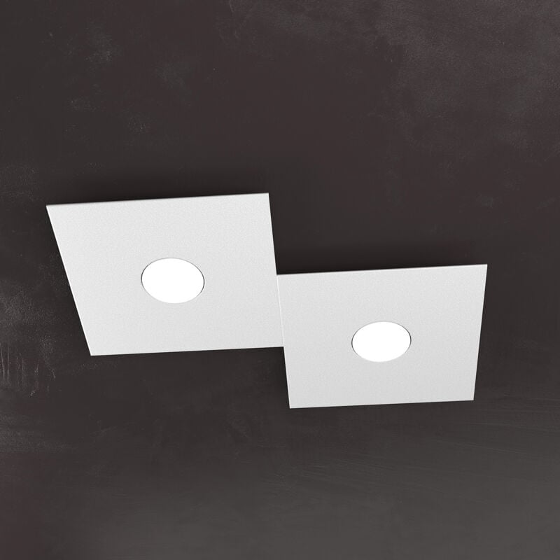 foto del prodotto top light applique moderna eccentric metallo grigio 2 luci gx53