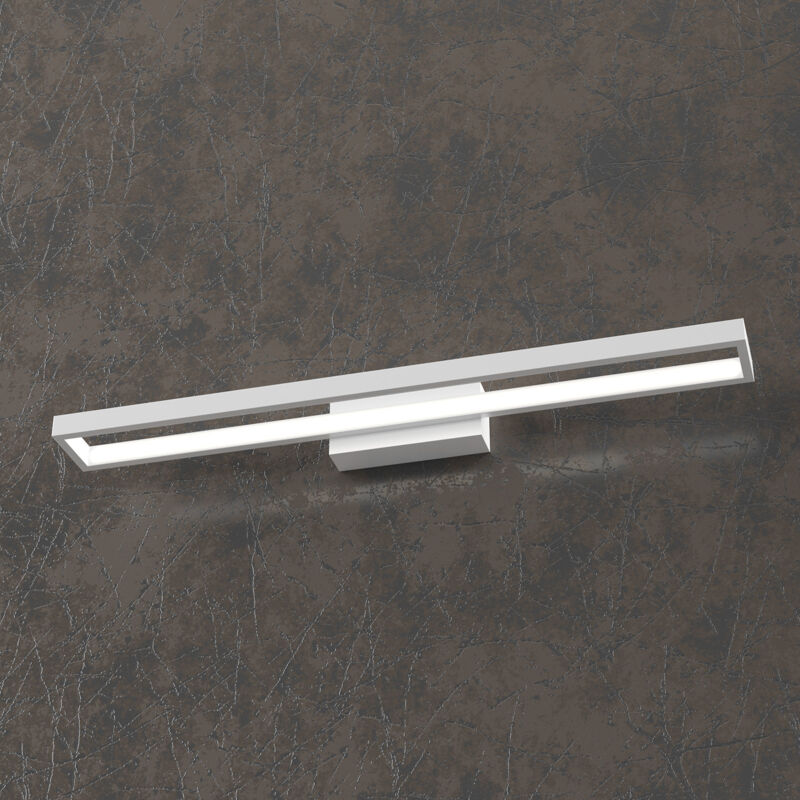 foto del prodotto top light applique moderna four squares alluminio bianco led 40w