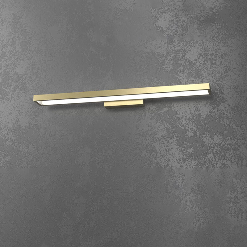 foto del prodotto top light applique moderna four squares alluminio oro led 40w