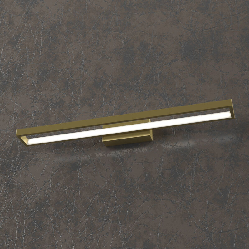 foto del prodotto top light applique moderna four squares alluminio oro oro brunito led 40w