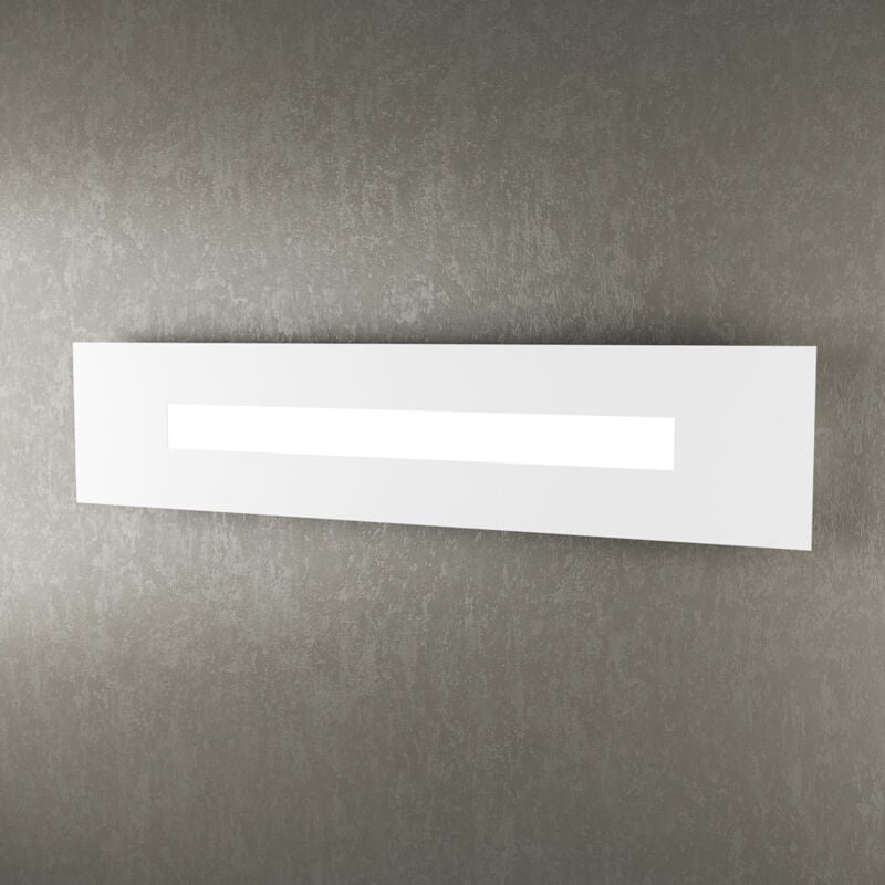 foto del prodotto top light applique moderna rettangolare wally metallo bianco 1 luce 2g11 71cm