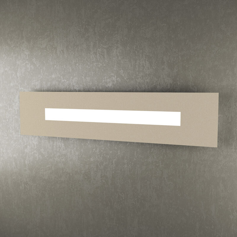 foto del prodotto top light applique moderna rettangolare wally metallo sabbia 1 luce 2g11 71cm