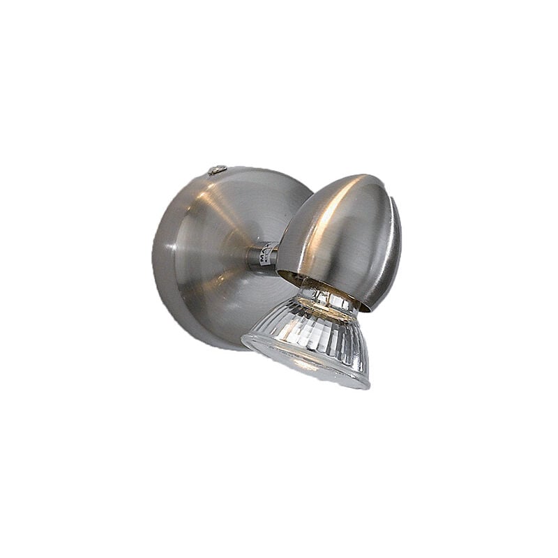 foto del prodotto top light applique moderna two penny metallo nichel satinato 1 luce gu10