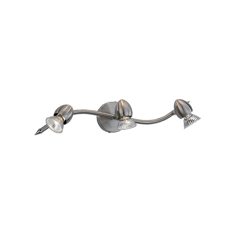 foto del prodotto top light applique moderna two penny metallo nichel satinato 3 luci gu10