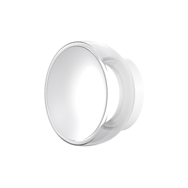 foto del prodotto top light appliques lampade da parete drum metallo bianco vetro 1 luce led 8w calda
