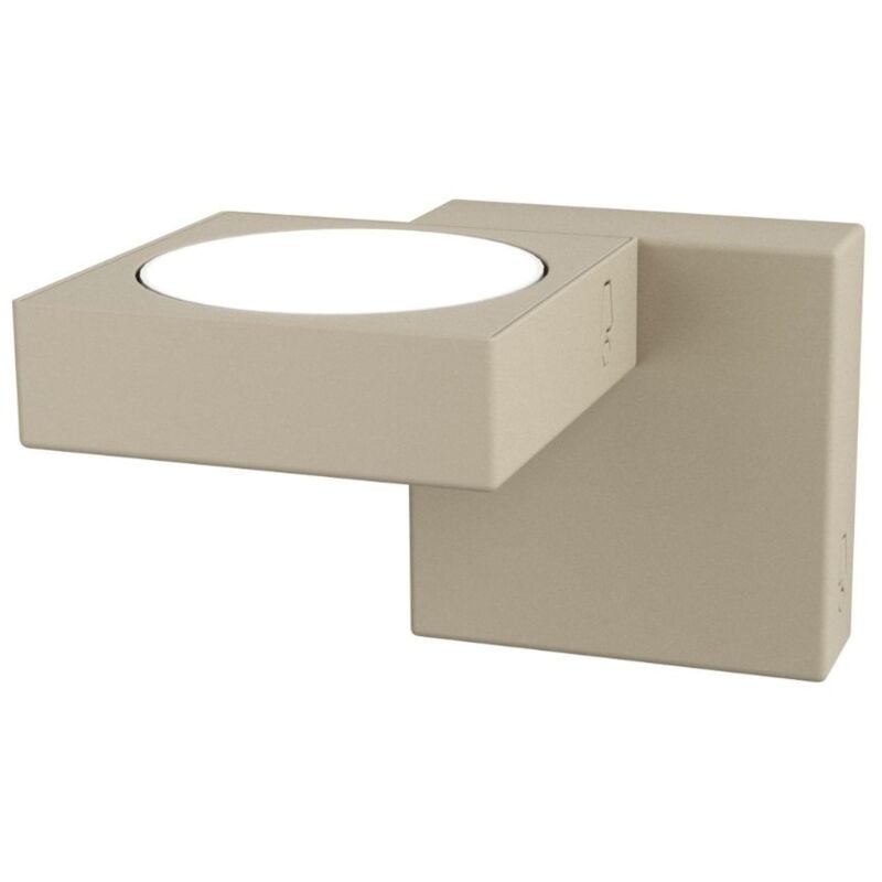 foto del prodotto top light faretto da parete up moderno 1 luce attacco gx53 max 9w struttura in metallo colore sabbia design moderno