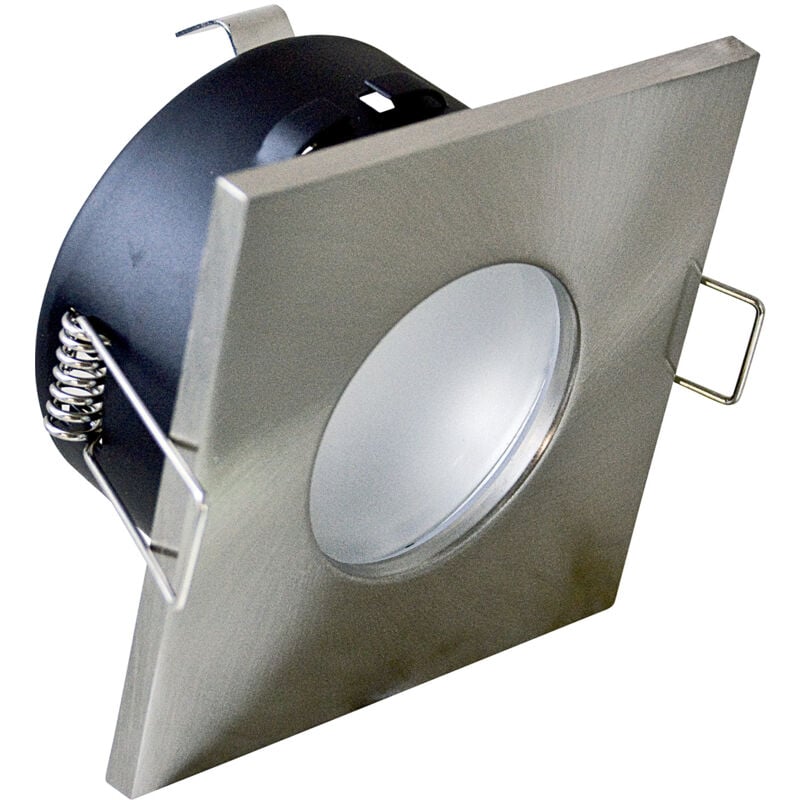 foto del prodotto top light faretto incasso bath quadrato alluminio nickel satinato 1 luce gu10