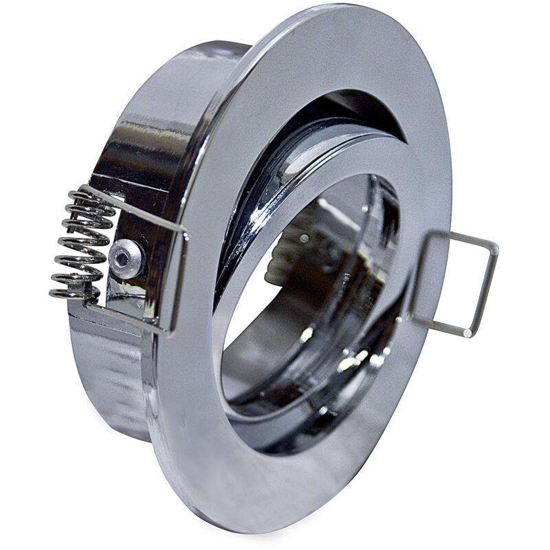 foto del prodotto top light faretto incasso oil orientabile tondo alluminio cromo 1 luce gu10 d8,3cm