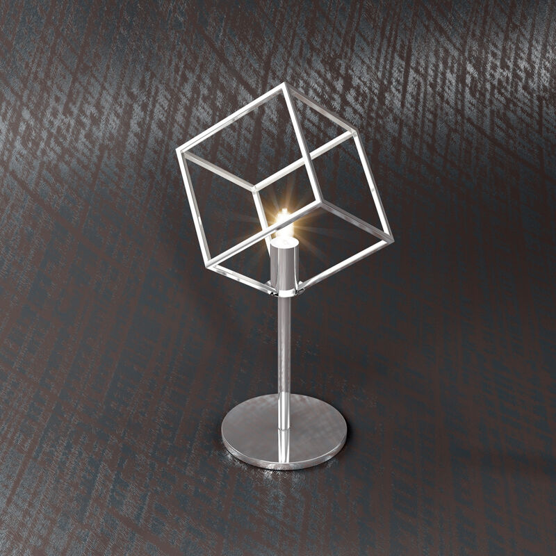 foto del prodotto top light lampada scrivania ufficio moderna frame metallo cromo 1 luce g9