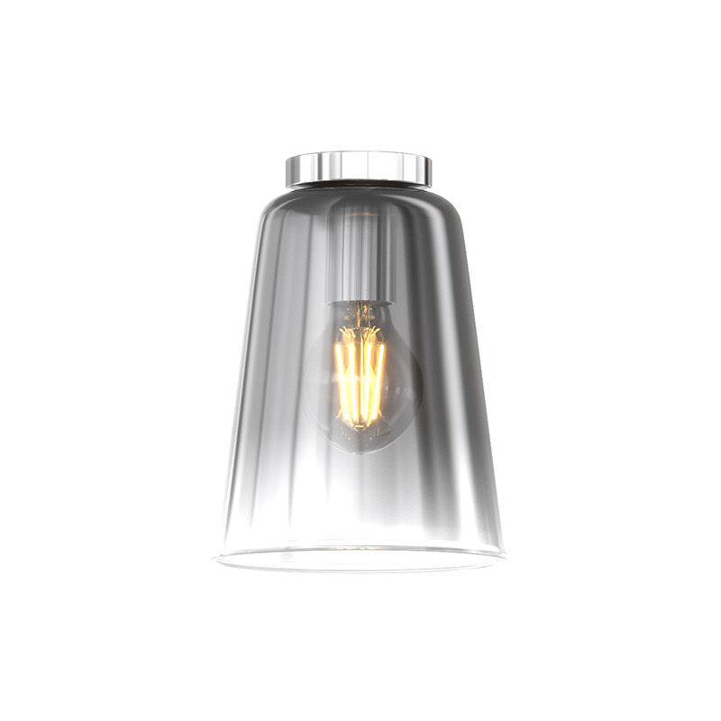 foto del prodotto top light plafoniera contemporanea shaded metallo e vetro cromo 1 luce e27