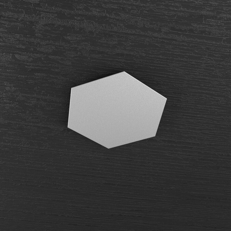 foto del prodotto top light plafoniera industrial minimal decorativa hexagon metallo grigio