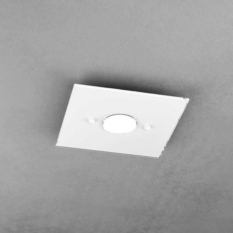 foto del prodotto top light plafoniera moderna path vetro bianco 1 luce gx53