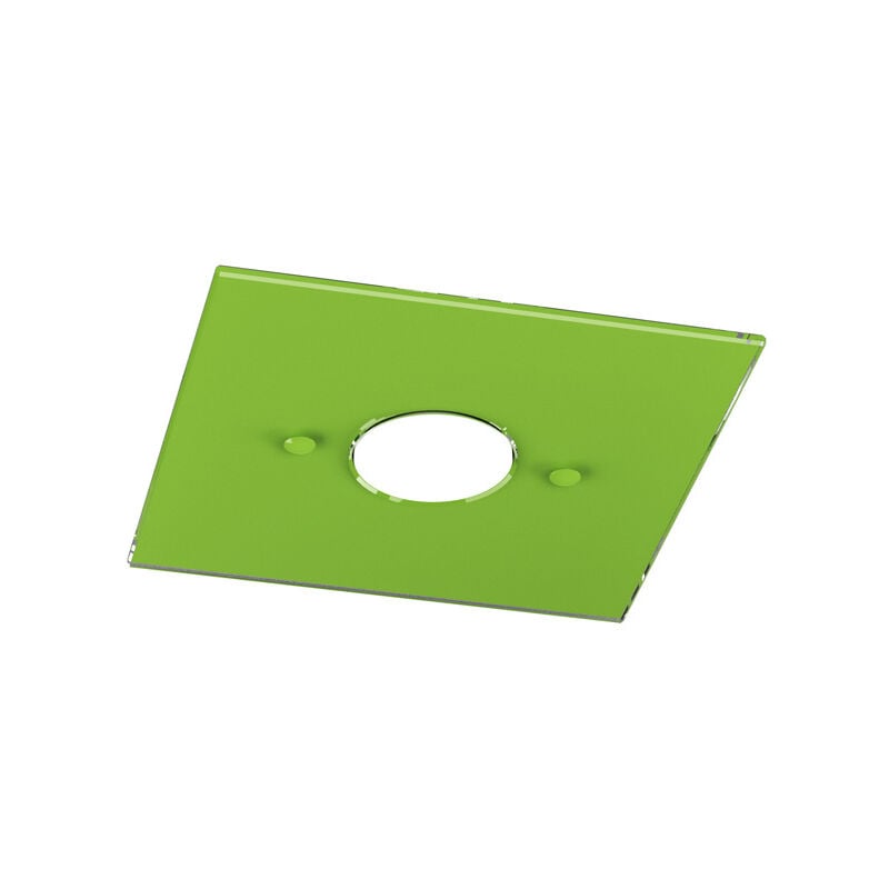 foto del prodotto top light plafoniera moderna path vetro verde 1 luce gx53