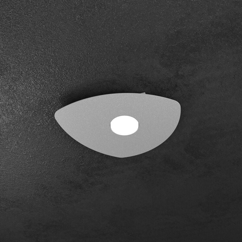 foto del prodotto top light plafoniera moderna shape metallo grigio 1 luce gx53