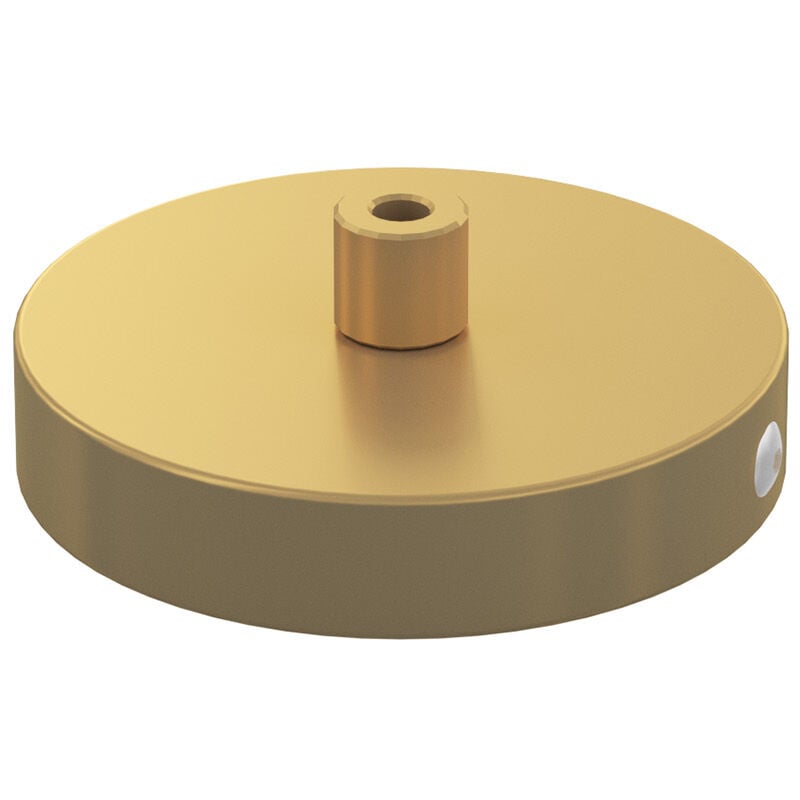foto del prodotto top light rosone metallo oro opaco 1 foro d10cm
