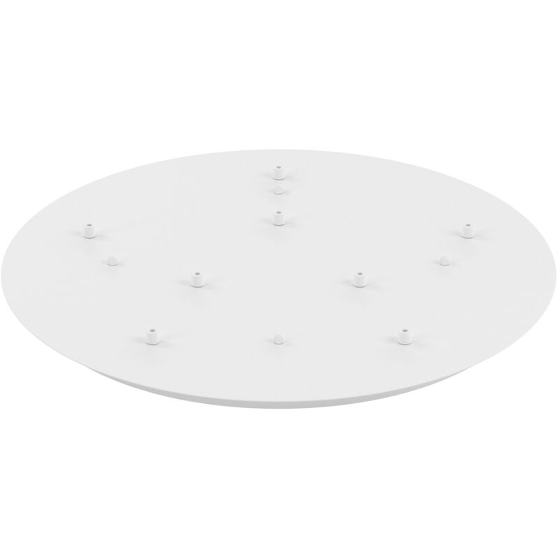 foto del prodotto top light rosone tondo metallo bianco 8 fori d60cm