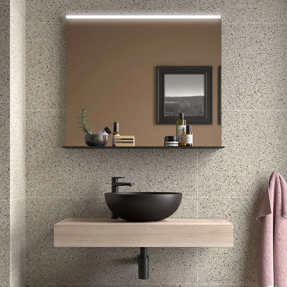 foto del prodotto top per lavabo da 80 cm in legno mdf rovere bali sumo