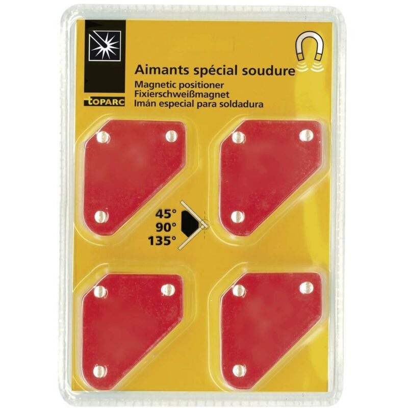 foto del prodotto toparc 044180 angolo di saldatura magnetico, 4 pz