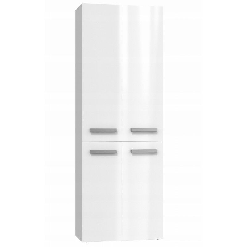 foto del prodotto topeshop ellos mobile bagno con due cesti maniglie minimaliste dimensioni 174x60x30 colonna di archiviazione