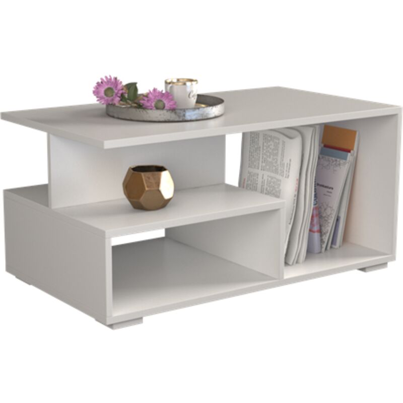 foto del prodotto topeshop tavolino prima bianco eleganza moderna