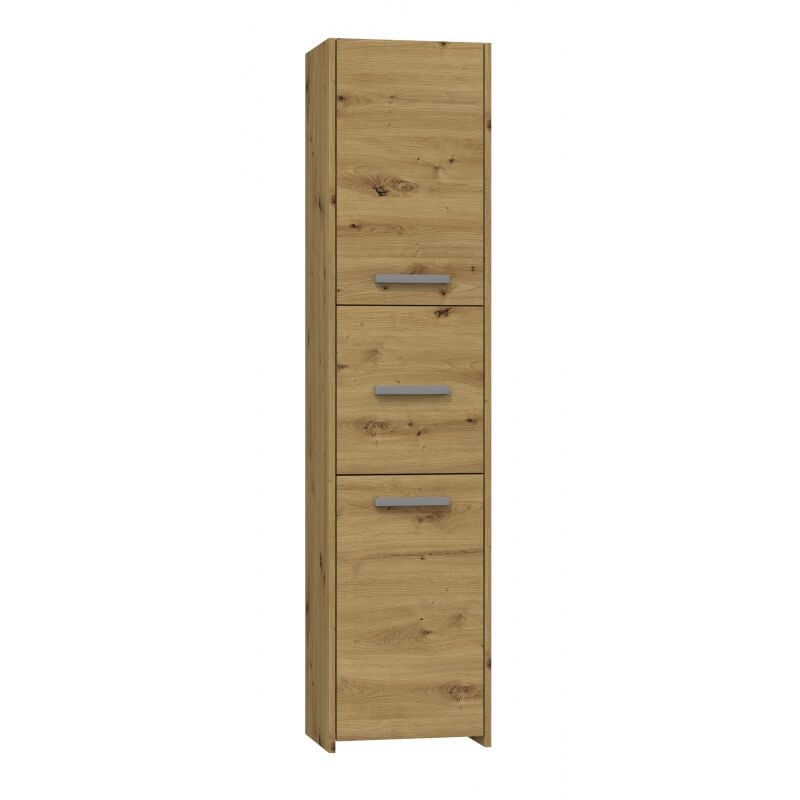 foto del prodotto topeshop verona mobile da bagno 170x40x30 cm mobile a colonna per bagno e wc effetto legno