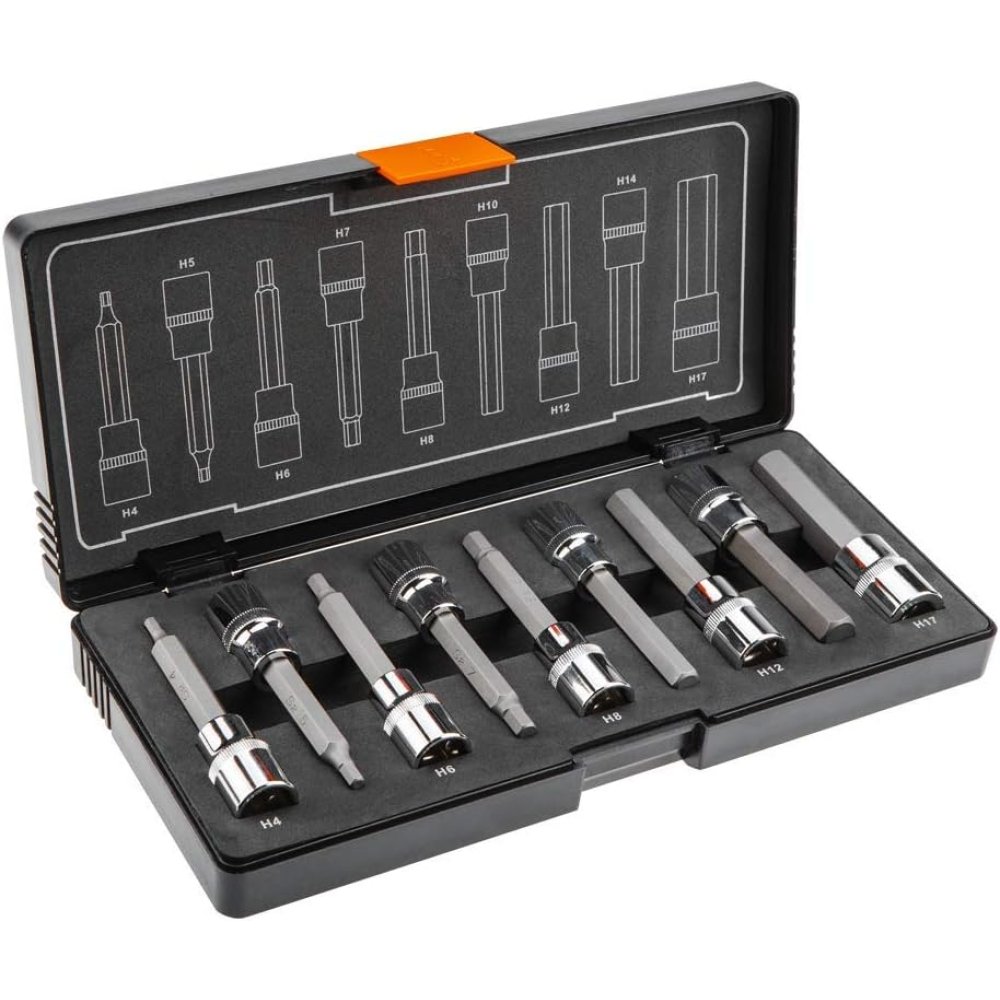 foto del prodotto topex 08-706 chiave esagonale co con bussola 100 mm 9 pezzi assor