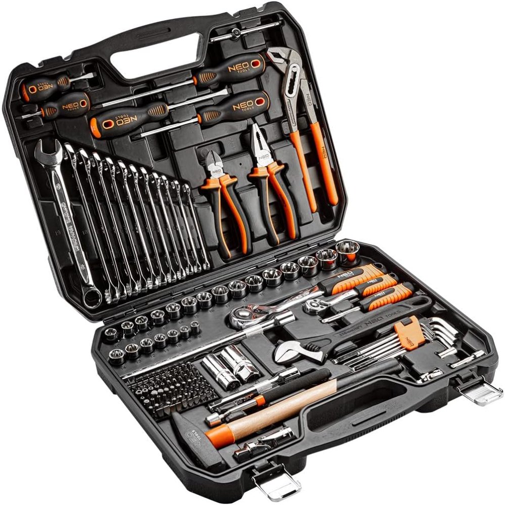 foto del prodotto topex 08-945 set di bussole e ut utensili, 143 pezzi