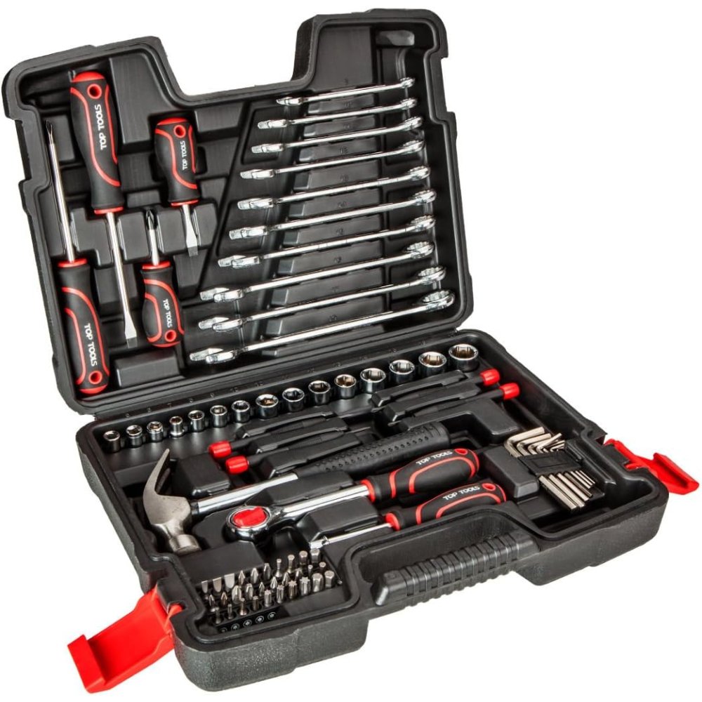 foto del prodotto topex 38d500 set di utensili 1 4 4, 3 8, 73 pezzi ds