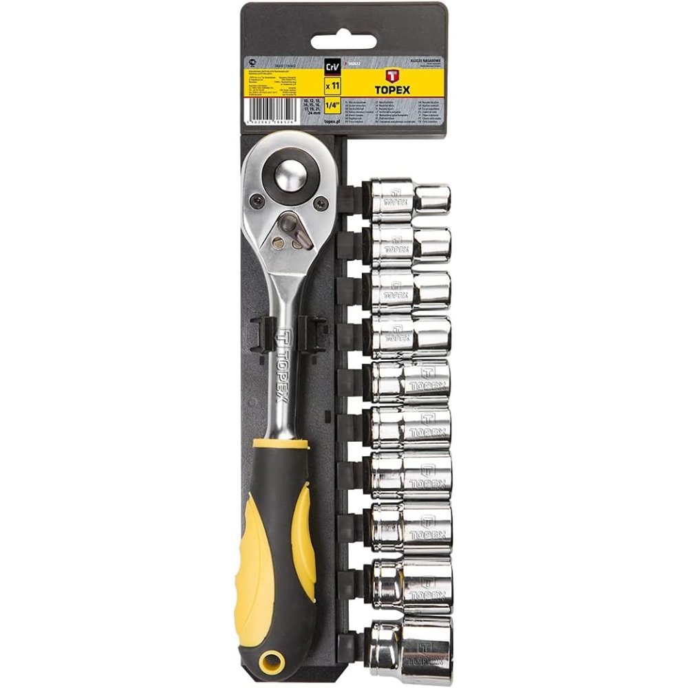 foto del prodotto topex 38d652 chiavi buss.esagona nale con cricchetto 1 2 11 pe ds