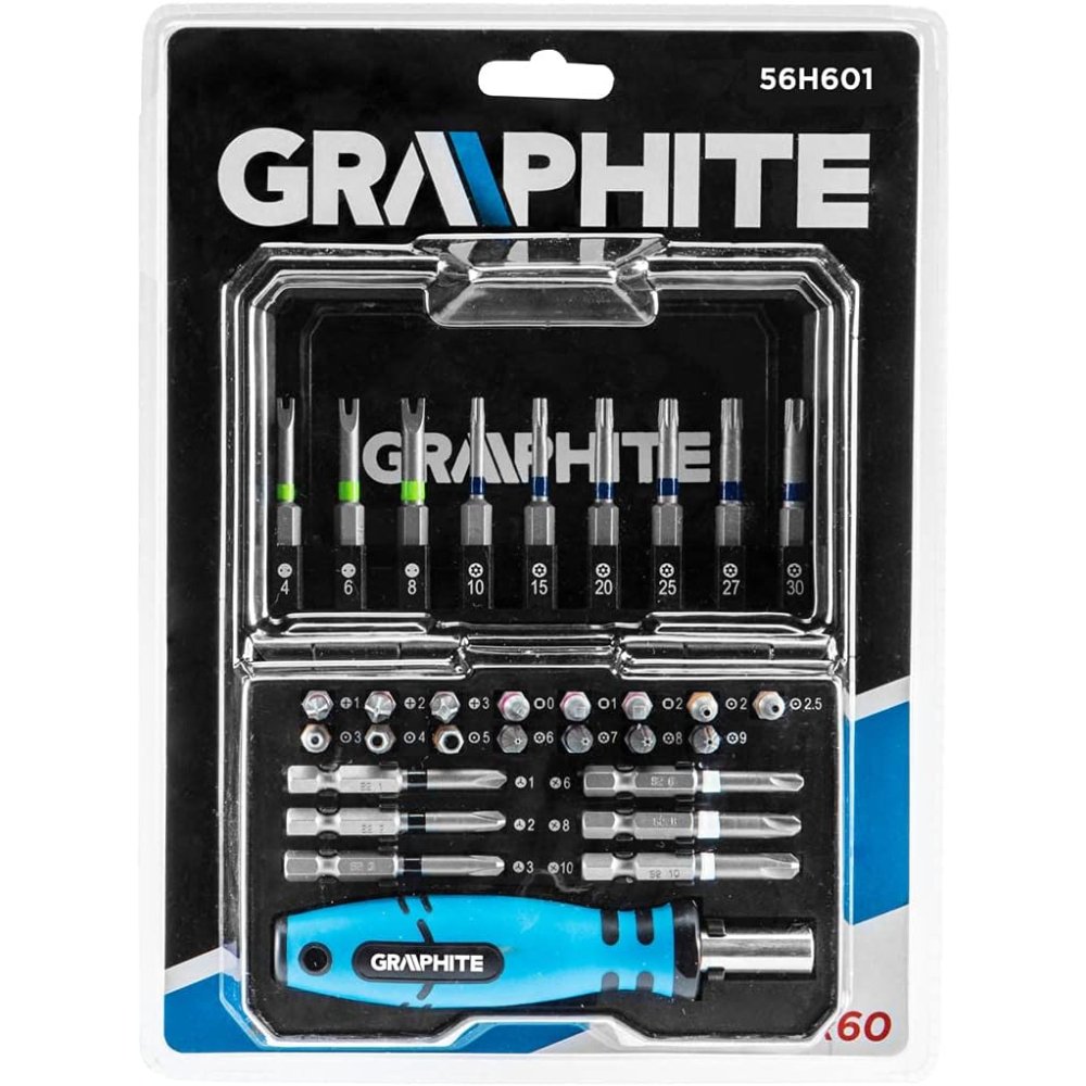 foto del prodotto topex 56h602 set inserti giravit ite 31 pezzi inserti da 25 mm ds