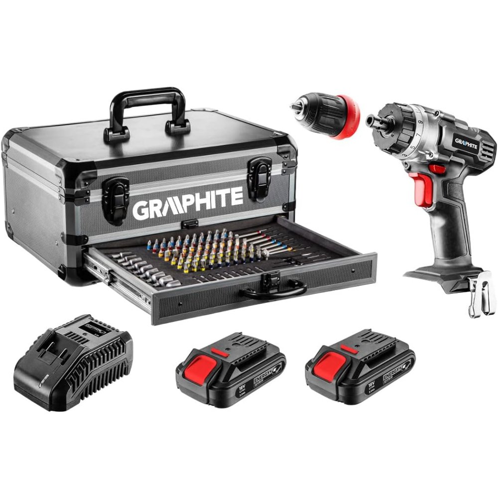 foto del prodotto topex 58g022-ps15 avvitatore a b eria energy 2x18v 2.0ah 10 mm