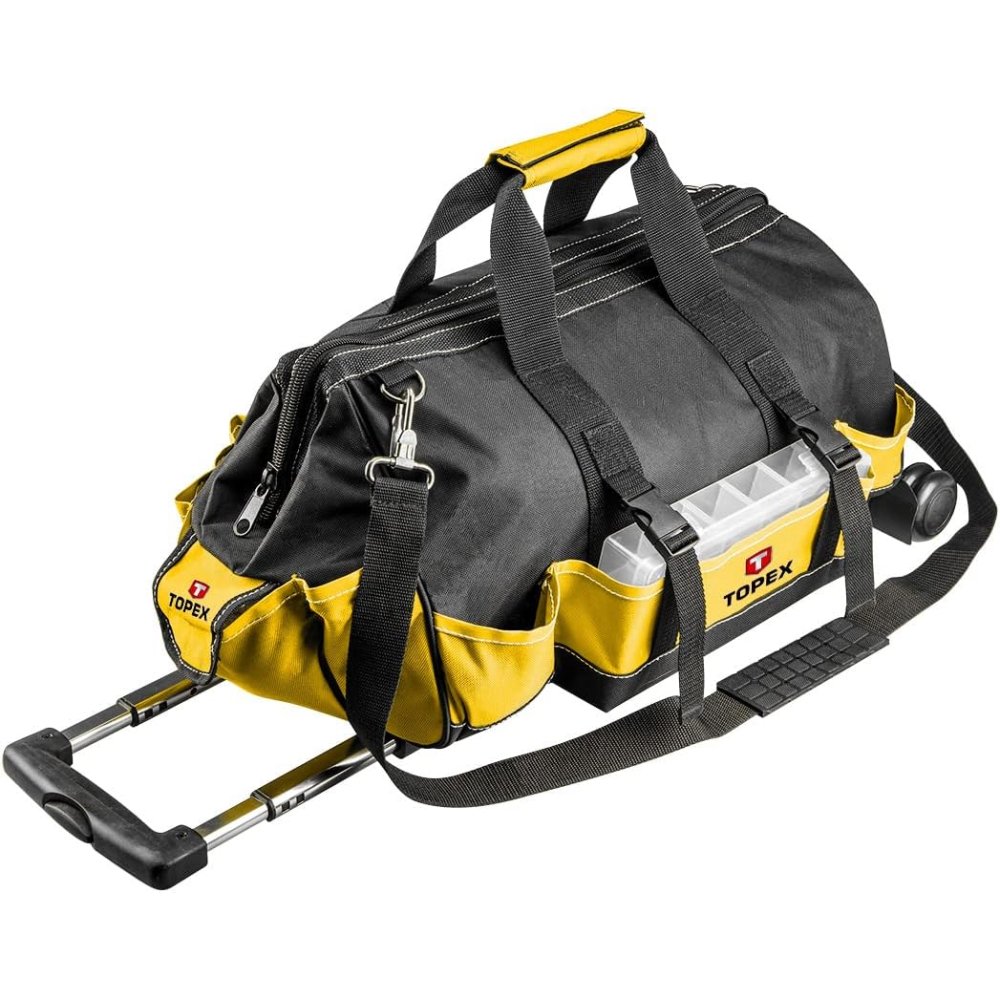 foto del prodotto topex 79r449 borsa porta utensil ili con ruote e impugnatura tele