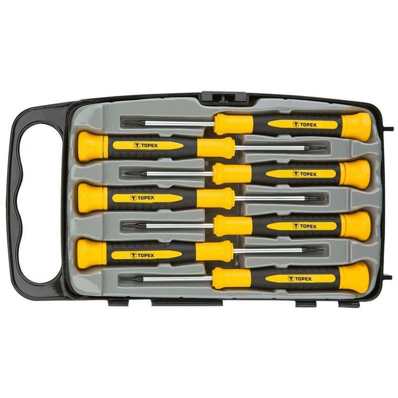 foto del prodotto topex set giraviti di precisione 7 cacciaviti assortiti 39d558