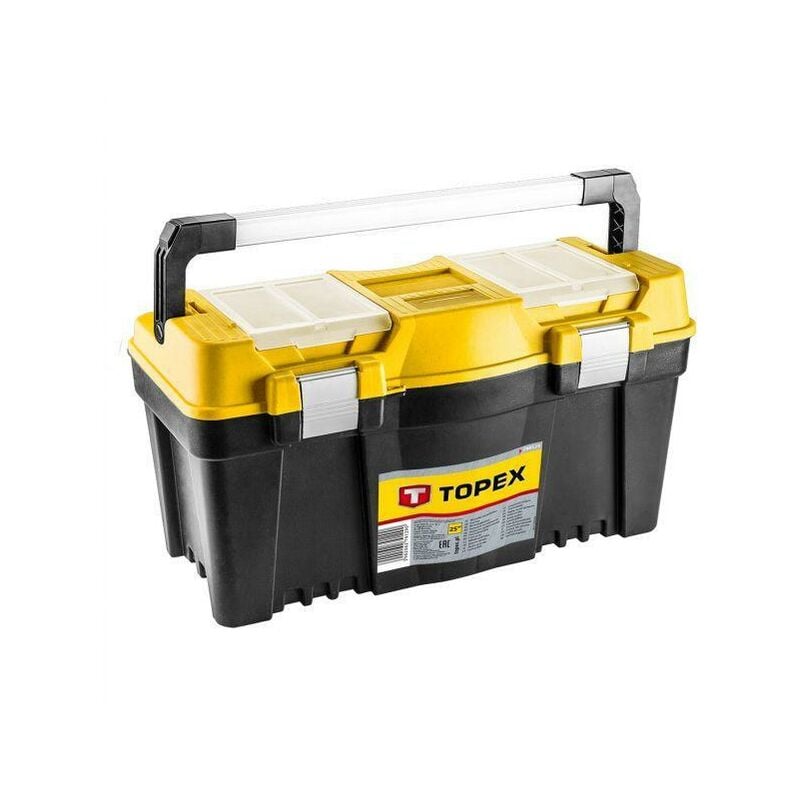 foto del prodotto topex valigia porta attrezzi purta utensili con manico in alluminio 25 pollici, gto 79r129