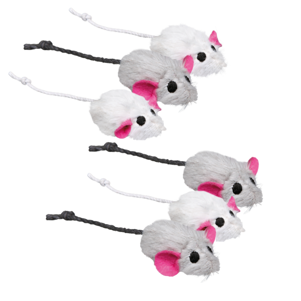 foto del prodotto topini di peluche trixie 6 pz