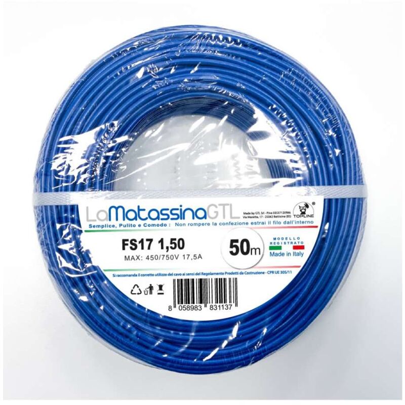 foto del prodotto topline cavo energetico fs17 blu 50m