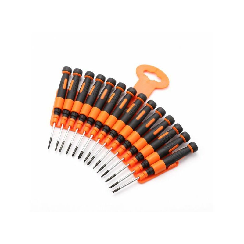 foto del prodotto topolenashop 14 cacciaviti precisione fissi taglio croce trox punta magnetica base rotante