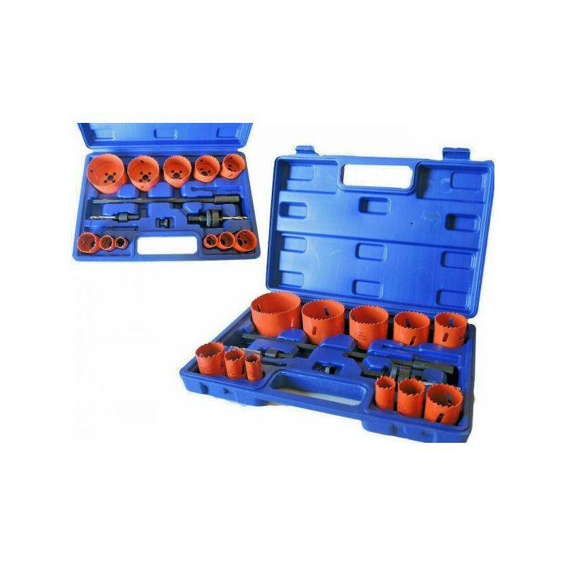 foto del prodotto topolenashop 15 frese a tazza seghe bi metal fresa da trapano per ferro legno alluminio 15pz