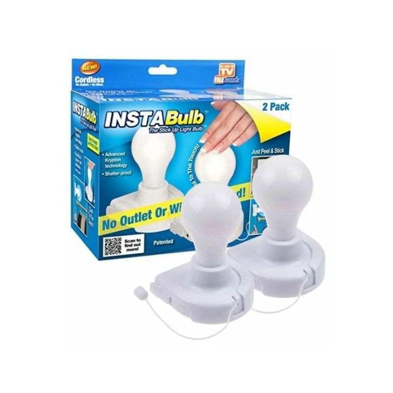 foto del prodotto topolenashop 2 lampadine insta bulb lampadina a batteria con filo di accensione e spegnimento