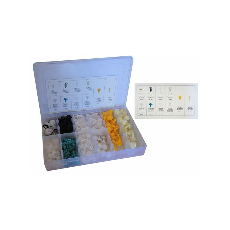 foto del prodotto topolenashop 210 pz plastica trim clip rivetti clip kit fermi di spinta per auto abitacolo
