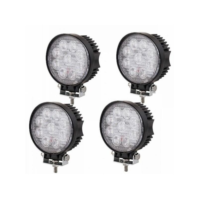 foto del prodotto topolenashop 4 x 27w led luce faro lampada da lavoro faretto auto camion jeep suv 12v 24v