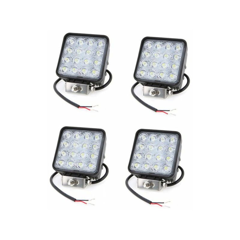 foto del prodotto topolenashop 4x 48w led luce faro lampada da lavoro faretto auto barca camion klw suv 12v